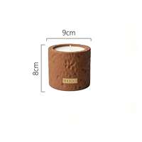 Bougie d'aromathérapie en cire de soja texturée effet béton avec mèche en bois, parfum d'ambiance élégant pour la maison, décoration cadeau de mariage, coffret cadeau personnalisé