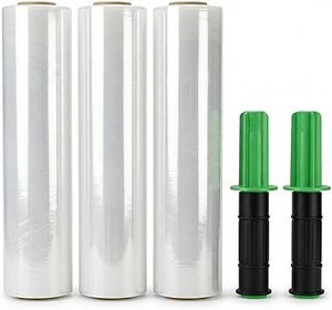 Huamaohengchun15 Inch x 1000ft 70 Gauge, <b>Plastic</b> Wrap for Moving with Handle, Packing, Shipping, Pallet & Furniture Protection - Product Image 1