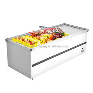 Congélateur de <span class=keywords><strong>réfrigérateur</strong></span> d'île de porte en verre commerciale fabriqué en Chine - Product Image 1