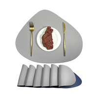 Napperons de table en cuir lavable Tapis de table à manger moderne Ensemble de napperons de table de mariage