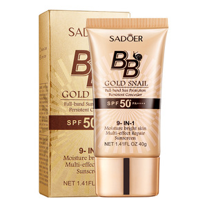 SADOER vente en gros imperméable à l'eau hydratant correcteur base de maquillage escargot doré crème solaire BB crème fond de teint liquide - Product Image 2
