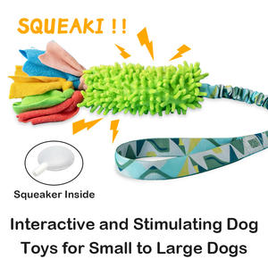Giocattolo Interattivo Ecologico e Durevole per Cani con <span class=keywords><strong>Squeaker</strong></span> BB, in Poliestere e Ciniglia, per Pulizia dei Denti e Masticazione - Product Image 3