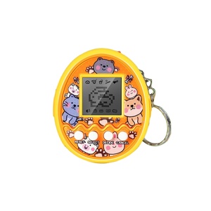 Jouet éducatif interactif en plastique, design de dessin animé, machine de jeu électronique portable pour animaux de compagnie, porte-clés, Tamagotchi - Product Image 1