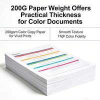 ACO Grosir Kertas Printer Laser Warna A4 100 Lembar 200G Matte Mengkilap untuk Mencetak, Menyalin, dan Menulis Harga Murah