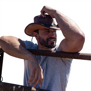 Chapeau de cowboy en laine marron, chapeau d'extérieur à large bord, chapeau de cowboy unisexe pour adulte, chapeau de cowboy décontracté, chapeau de cowboy pour toutes les saisons - Product Image 4