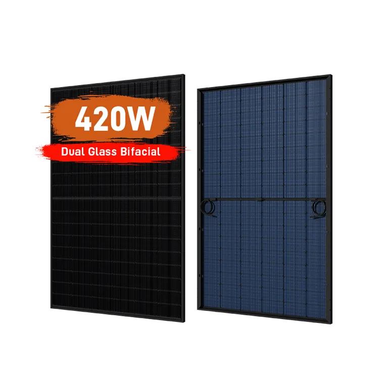 430Wp Mono Full Black Tiger Neo-Type pannelli solari produzione 410W Full Black 400 Watt tipo pannelli solari Pv