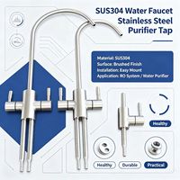 Robinet purificateur d'eau en acier inoxydable SUS304 avec noyau en cuivre antibactérien, qualité supérieure, pour eau potable, fabrication OEM/ODM
