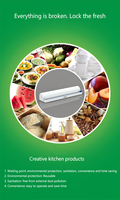 Avec Cutter Distributeur de film alimentaire réutilisable Rouleau d'emballage plastique inclus Coupe-film propre