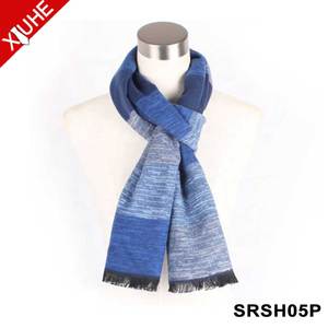 Venta al por mayor nuevos hombres bufanda larga a cuadros chal invierno grueso suave acrílico borlas bufanda - Product Image 6