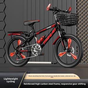 <span class=keywords><strong>Vélo</strong></span> <span class=keywords><strong>de</strong></span> montagne <span class=keywords><strong>de</strong></span> haute qualité avec cadre en acier au carbone, frein à double disque, fourche avant à ressort, amortisseur et panier en plastique pour enfants - Product Image 5