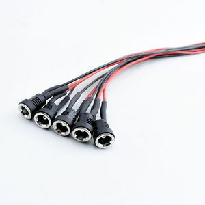 Connettore DC-022B 5.5X2.1/<span class=keywords><strong>2</strong></span>.5 Mm 3.5X1.3 Mm con Contatto in Rame 5A 12V IP20 Alloggiamento in Nylon per Montaggio a Pannello per Lavorazione Cavi - Product Image 1