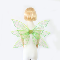 Beau Costume Papillon Ailes De Fée Ailes D'ange Transparentes pour Filles Cosplay Ange Princesse Porter