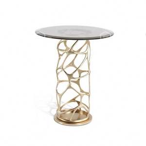 Mesa de <span class=keywords><strong>Centro</strong></span> de Mármol y Metal Moderna y Sencilla de Lujo Italiano Ro Berto Ca Va Lli para Sala de Estar, Mesa de Esquina para Sofá, Mesa de Té - Product Image 3