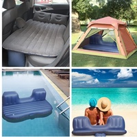 Lit gonflable moderne pour voiture, matelas de siège arrière, lit d'air pour dormir, voyager, camper, noir/gris, accessoires de voiture pour femmes et hommes
