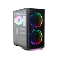 NOUVEAU Boîtier PC Gamer JNP-S01 Full Tower EATX en Alliage d'Aluminium avec Panneau Latéral en Verre Trempé pour Ordinateur ATX