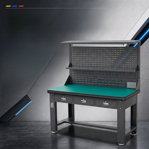 Mesa <span class=keywords><strong>de</strong></span> trabajo <span class=keywords><strong>de</strong></span> alta resistencia con tablero colgante, mesa <span class=keywords><strong>de</strong></span> ensamblaje para taller, mesa <span class=keywords><strong>de</strong></span> inspección y mantenimiento electrónico - Product Image 2