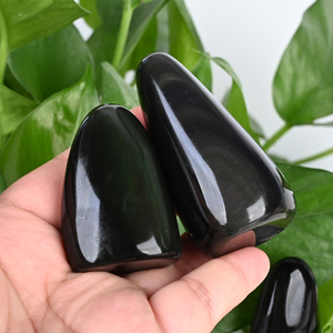 Piedra de Obsidiana Arcoíris Natural Hecha a Mano, Forma Libre, Pulida y Rodada, Cristal Curativo, Adorno de Obsidiana para Fengshui - Product Image 2