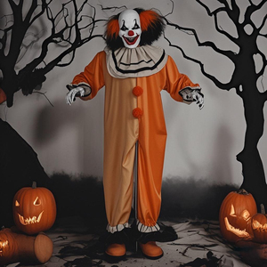 Accesorios Nuevos con Ojos Luminosos para Decoración de Halloween, Animatrónicos de Halloween, Payaso Bruja, Accesorios Animados con Sonido - Product Image 4