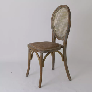 Sillas de madera maciza Estilo nórdico para comedor, sillas apilables con respaldo de bastón, para bodas, eventos, fiestas y banquetes - Product Image 2