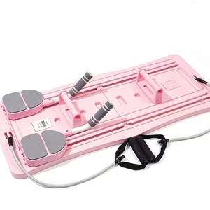 Tabla Abdominal Plegable Multifunción para Pilates <span class=keywords><strong>con</strong></span> <span class=keywords><strong>Rueda</strong></span> de Rebote, para Abdominales, <span class=keywords><strong>Flexiones</strong></span>, Planchas y Entrenamiento del Core - Product Image 5