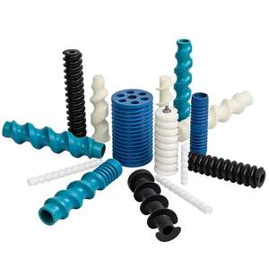 Vis sans fin à rotation inverse de petit diamètre, usinée par CNC, de qualité alimentaire, pour machines alimentaires, en plastique, fabrication sur mesure en gros - Product Image 2