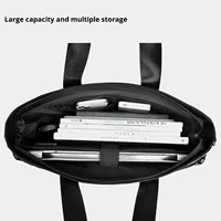 Nouveau sac d'ordinateur d'affaires élégant pour homme, 14 pouces, léger, résistant à l'eau, grande capacité, en polyester, tendance, pour l'hiver