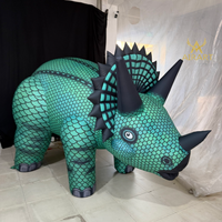 Costume de dinosaure gonflable géant de 2 m pour adulte, costume de triceratops, costume de dragon pour fête costumée