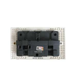 ซ็อกเก็ตแผงสัมผัสสวิตช์เดี่ยวมาตรฐานอังกฤษเต้ารับติดผนัง10A 250V พร้อมวัสดุ PC และแก้ว - Product Image 6