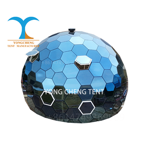 Dôme géodésique en verre de 13m de diamètre pour le <span class=keywords><strong>camping</strong></span> de luxe aux États-Unis avec panneau dur et verre trempé bonne isolation thermique - Product Image 6
