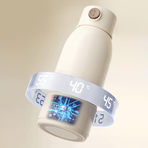 Hervidor de <span class=keywords><strong>Agua</strong></span> y Leche Inalámbrico Portátil de Acero Inoxidable de 500 ml, con Control Digital de Temperatura, Automático, para Coche y Hogar - Product Image 3
