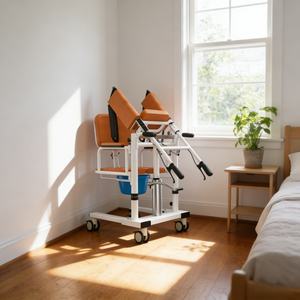 Comoda de Transferencia Premium con Asistencia de Elevación, Estructura de Acero al Carbono para el Cuidado de Personas Mayores en el Hogar - Product Image 1