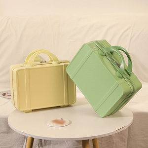 Boîte à maquillage miniature de 14 pouces avec logo personnalisé, vente en gros, boîte de toilette portable, légère, sac à cosmétiques, petit <span class=keywords><strong>bagage</strong></span> - Product Image 1