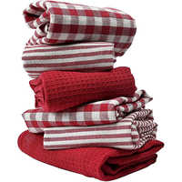Serviettes de cuisine carrées 100 % coton gaufré, écologiques, jetables, anti-enfants, séchage rapide, absorbantes, couleur unie