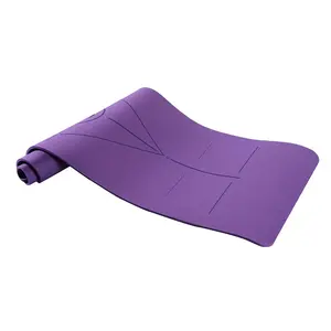 New products standard Non toxic TPE yoga exercise mat with carrying strap