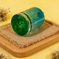 Botol Parfum Mewah Kaca Silinder Kosong 100ml Unik dengan Warna Ungu Kustom dan Kemasan Kotak