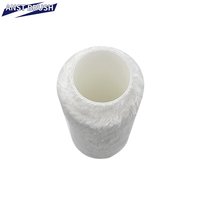 Rouleau de peinture mural industriel antidérapant de 230 mm (9 pouces) en polyester mélangé, longueur de poils de 18 mm, avec cadre de cage, fabrication OEM
