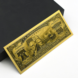 Uang Kertas Peringatan Ulang Tahun ke-250 AS Berlapis Emas Dua Sisi Merayakan Perayaan Sejarah Kemerdekaan Amerika - Product Image 2