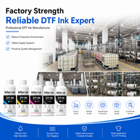 Tinta DTF Putih Opasitas Tinggi 1000ml CMYK Berbasis Air Tinta Pigmen untuk Printhead Epson I3200 XP600 Aliran Lancar Produsen