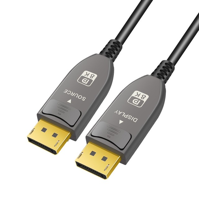 5m DP Fiber Optic Cable 2.1V 16K/8K240Hz Gaming Fiber Optic Cable Ultra HD Computer Video Engineering Grade Connection Cable