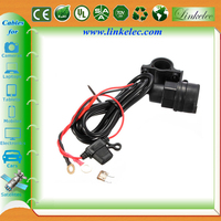 Câble adaptateur allume-cigare USB C 20V avec lumière de voiture LED Type-C prise mâle pour Dash Cam GPS briquets et pièces numériques