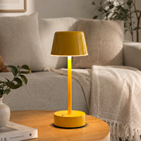 Lampe de table moderne en métal rechargeable en forme de champignon, écologique, avec LED tactile réglable pour la décoration de chambre et de bureau à domicile