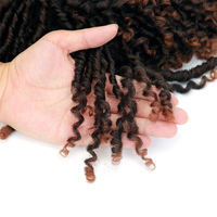 Perruque Dreadlock Courte Bouclée en Gros avec Frange, Perruque Tressée Réaliste Style Rasta pour Jeu de Rôle