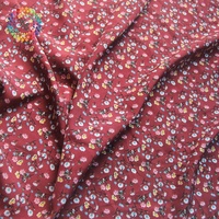 Tela elástica de cuatro vías para vestido, estampado Floral, estilo Country, primavera y verano