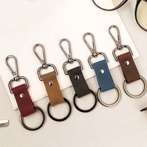 Idée cadeau d'entreprise 2026, porte-clés en cuir avec logo OEM pour cadeau promotionnel - Product Image 4