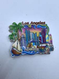 แม่เหล็กติดตู้เย็นเรซิ่นรูปทรงสี่เหลี่ยมแบบกำหนดเอง 3 มิติ สไตล์อาร์ตเดโค เป็นมิตรกับสิ่งแวดล้อม พร้อมภาพวาดชื่อดัง ของที่ระลึกตกแต่งบ้าน - Product Image 2