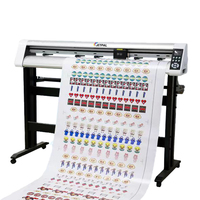Jetpal 1350mm Posicionamiento Función de contorno Etiqueta de PVC Plotter de corte de contorno Máquina de plotter de corte de escritorio