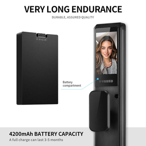 Glomarket AI Interactive <b>Smart</b> Door <b>Lock</b> Face Recognition Palm Vein Fingerprint Camera Video Intercom Intelligent <b>Lock</b> with Tuya - Product Image 5