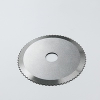 Lame circulaire dentée en acier inoxydable pour viande, couteau miniature à dents pour volaille, poulet, canard, poisson, coupe alimentaire, industrie alimentaire, 58-60 HRC