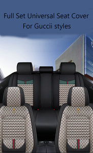 2026 Neuer Sommer Ganzjahres-Universal-Luxus-Lederbezug mit Eisseide Rosa Autositzbezug Komplettset - Product Image 6