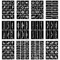 Tatouage corporel au henné Pochoirs de tatouage réutilisables pour le visage et le corps Tatouages temporaires pour enfants